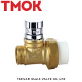 Pn16 internal thread brass color Magnetic lock stop valve